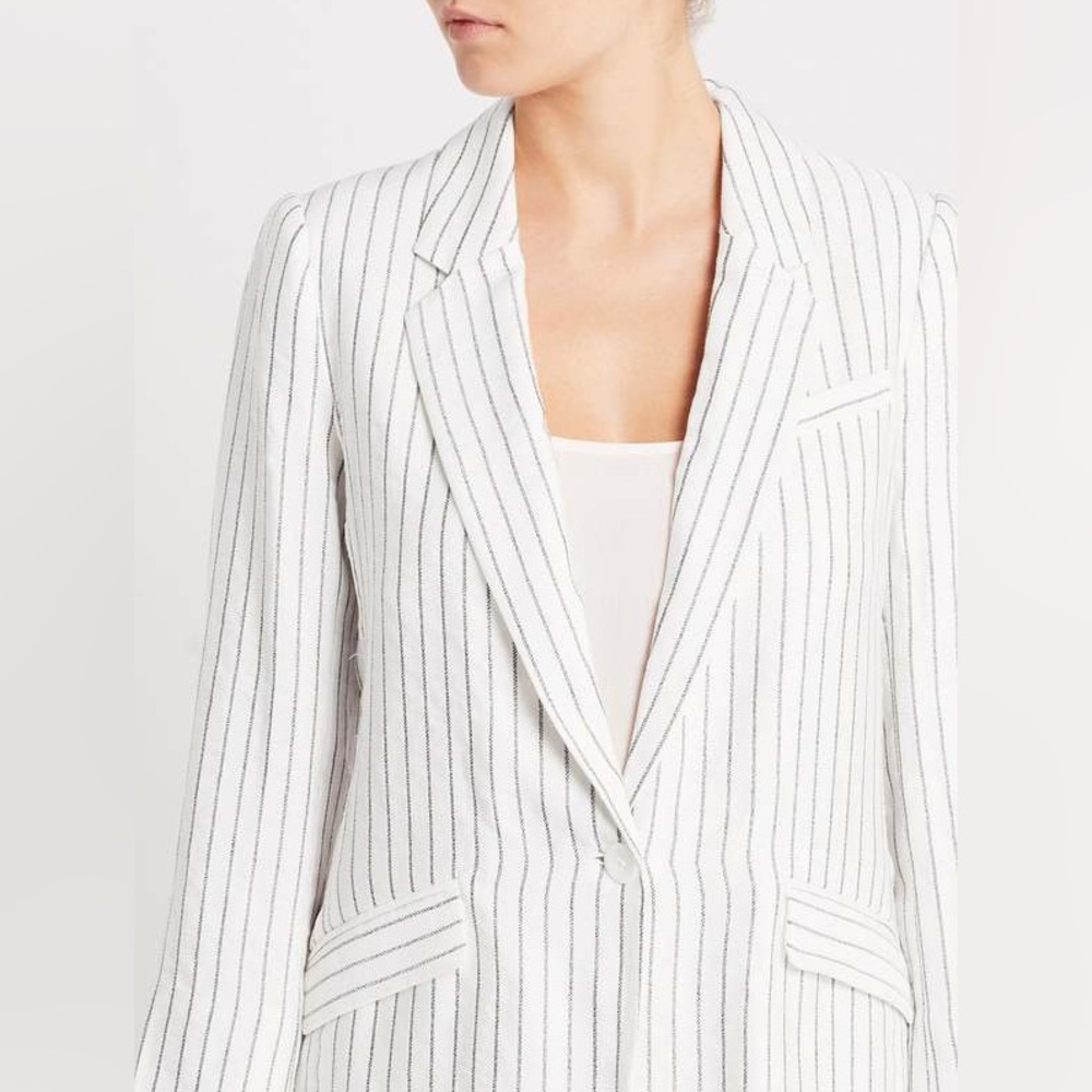 Joie linen striped blazer
